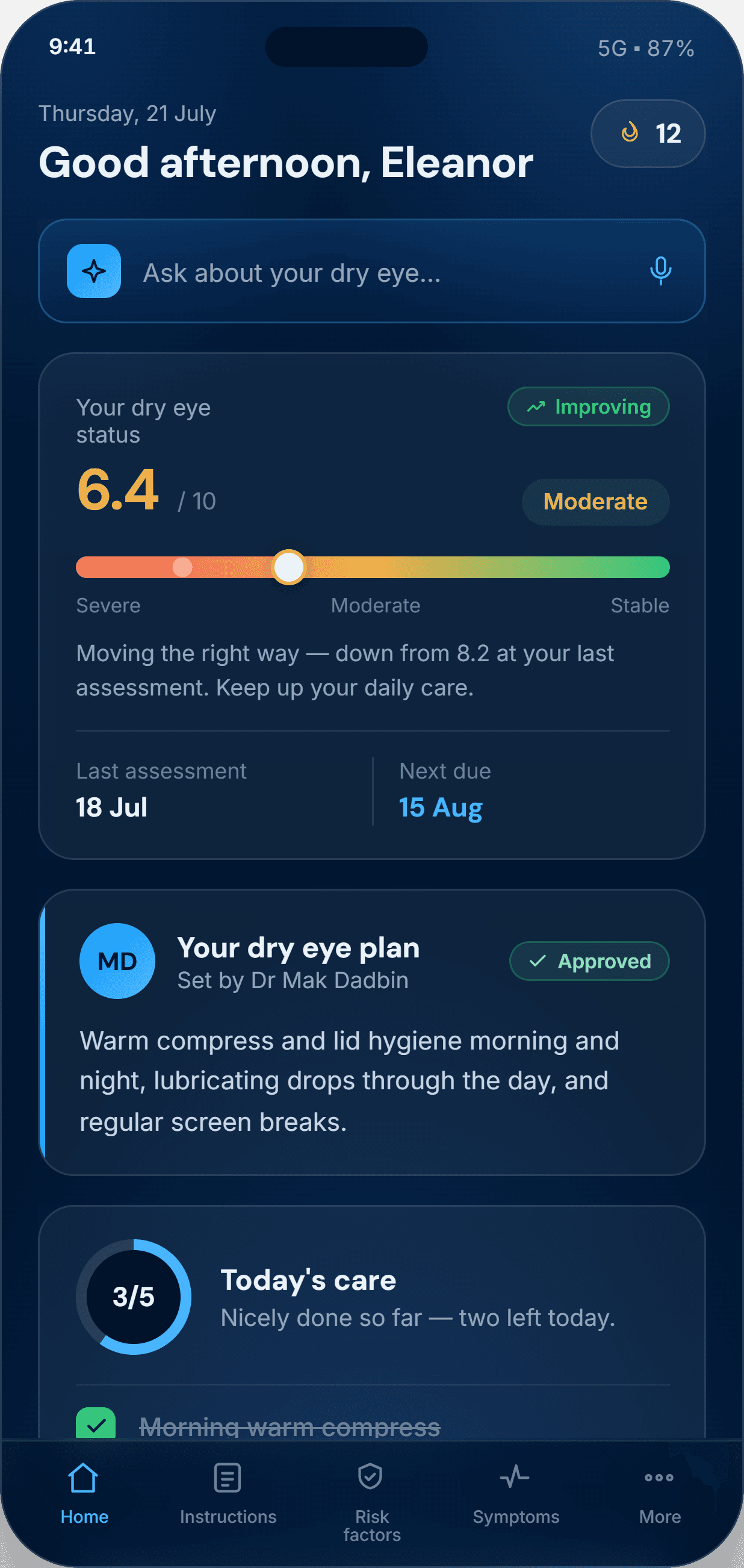 Aida patient app
